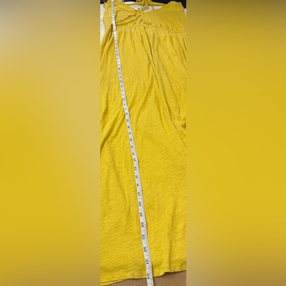 Yellow Ruched Smocked Sleeveless Maxi Dress ☀️ - Picture 9 of 12